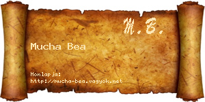 Mucha Bea névjegykártya
